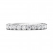 FlyerFit® Platinum Micropave Cutdown Wedding Band