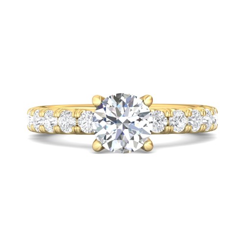 FlyerFit&reg; 18K Yellow Gold Encore Engagement Ring
