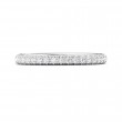 FlyerFit® 14K White Gold Micropave Cutdown Wedding Band