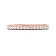 FlyerFit® 18K Pink Gold Micropave Cutdown Wedding Band