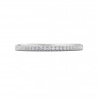 FlyerFit® 14K White Gold Micropave Cutdown Wedding Band