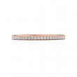 FlyerFit® 14K Pink Gold Micropave Cutdown Wedding Band