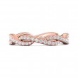 FlyerFit® 18K Pink Gold Stackers Wedding Band