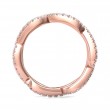 FlyerFit® 18K Pink Gold Stackers Wedding Band