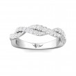 FlyerFit® 14K White Gold Stackers Wedding Band