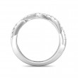 FlyerFit® 14K White Gold Stackers Wedding Band