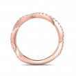 FlyerFit® 14K Pink Gold Stackers Wedding Band
