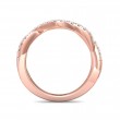 FlyerFit® 14K Pink Gold Stackers Wedding Band