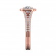FlyerFit® 14K Pink Gold Split Shank Engagement Ring