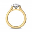 FlyerFit® 14K Yellow and 14K White Gold Split Shank Engagement Ring