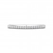 FlyerFit® 14K White Gold Micropave Cutdown Wedding Band