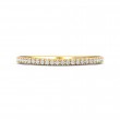 FlyerFit® 18K Yellow Gold Micropave Cutdown Wedding Band