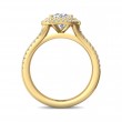 FlyerFit® 14K Yellow Gold Split Shank Engagement Ring