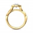 FlyerFit® 14K Yellow Gold Split Shank Engagement Ring