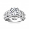 FlyerFit® Platinum Encore Engagement Ring