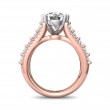 FlyerFit® 18K Pink Gold Shank And White Gold Top Encore Engagement Ring