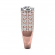 FlyerFit® 18K Pink Gold Shank And White Gold Top Encore Engagement Ring
