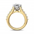 FlyerFit® 18K Yellow Gold Shank And White Gold Top Encore Engagement Ring