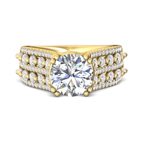 FlyerFit&reg; 18K Yellow Gold Encore Engagement Ring