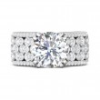 FlyerFit® Platinum Encore Engagement Ring