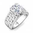 FlyerFit® Platinum Encore Engagement Ring