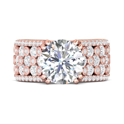 FlyerFit&reg; 18K Pink Gold Encore Engagement Ring