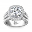 FlyerFit® 18K White Gold Encore Engagement Ring
