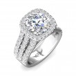 FlyerFit® 18K White Gold Encore Engagement Ring