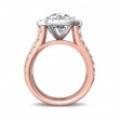 FlyerFit® 18K Pink Gold Shank And White Gold Top Encore Engagement Ring