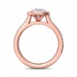 FlyerFit® 14K Pink Gold Split Shank Engagement Ring