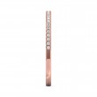 FlyerFit® 18K Pink Gold Micropave Cutdown Wedding Band