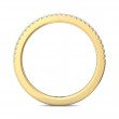 FlyerFit® 14K Yellow Gold Micropave Cutdown Wedding Band