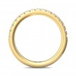 FlyerFit® 14K Yellow Gold Micropave Cutdown Wedding Band