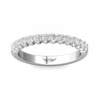 FlyerFit® 14K White Gold Shared Prong Wedding Band