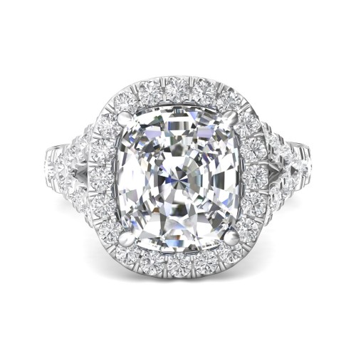 FlyerFit&reg; 18K White Gold Encore Engagement Ring