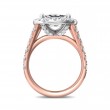 FlyerFit® 14K Pink Gold Shank And White Gold Top Encore Engagement Ring
