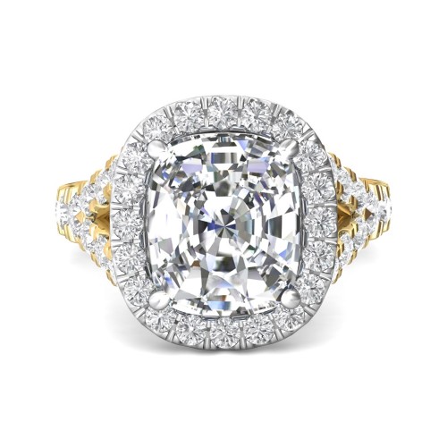 FlyerFit&reg; 14K Yellow and 14K White Gold Encore Engagement Ring