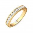 FlyerFit® 18K Yellow Gold Channel  Wedding Band