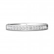 FlyerFit® 14K White Gold Channel  Wedding Band