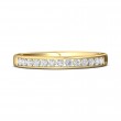 FlyerFit® 14K Yellow Gold Channel  Wedding Band