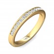 FlyerFit® 14K Yellow Gold Channel  Wedding Band