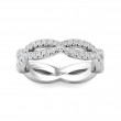 FlyerFit® 18K White Gold Stackers Wedding Band