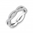 FlyerFit® 18K White Gold Stackers Wedding Band