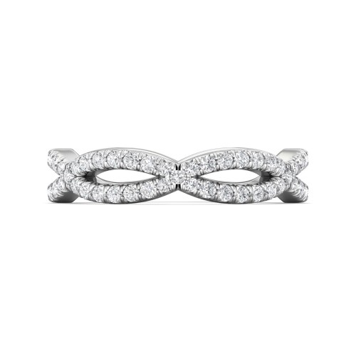 FlyerFit&reg; Platinum Eternity Wedding Band