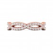 FlyerFit® 14K Pink Gold Eternity Wedding Band