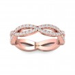 FlyerFit® 14K Pink Gold Eternity Wedding Band