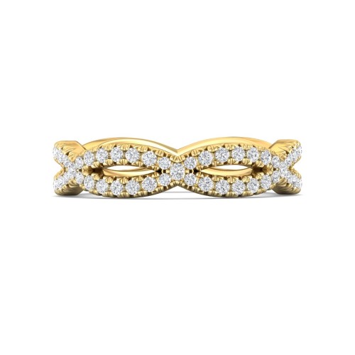 FlyerFit&reg; 18K Yellow Gold Stackers Wedding Band