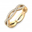 FlyerFit® 14K Yellow Gold Eternity Wedding Band