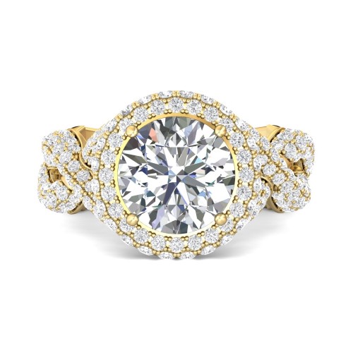 FlyerFit&reg; 14K Yellow Gold Encore Engagement Ring