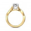 FlyerFit® 14K Yellow and 14K White Gold Split Shank Engagement Ring